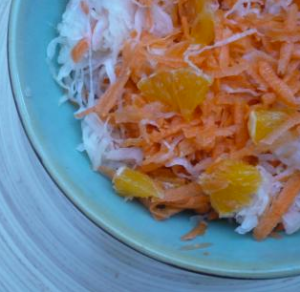 salade de choucroute crue à l’orange